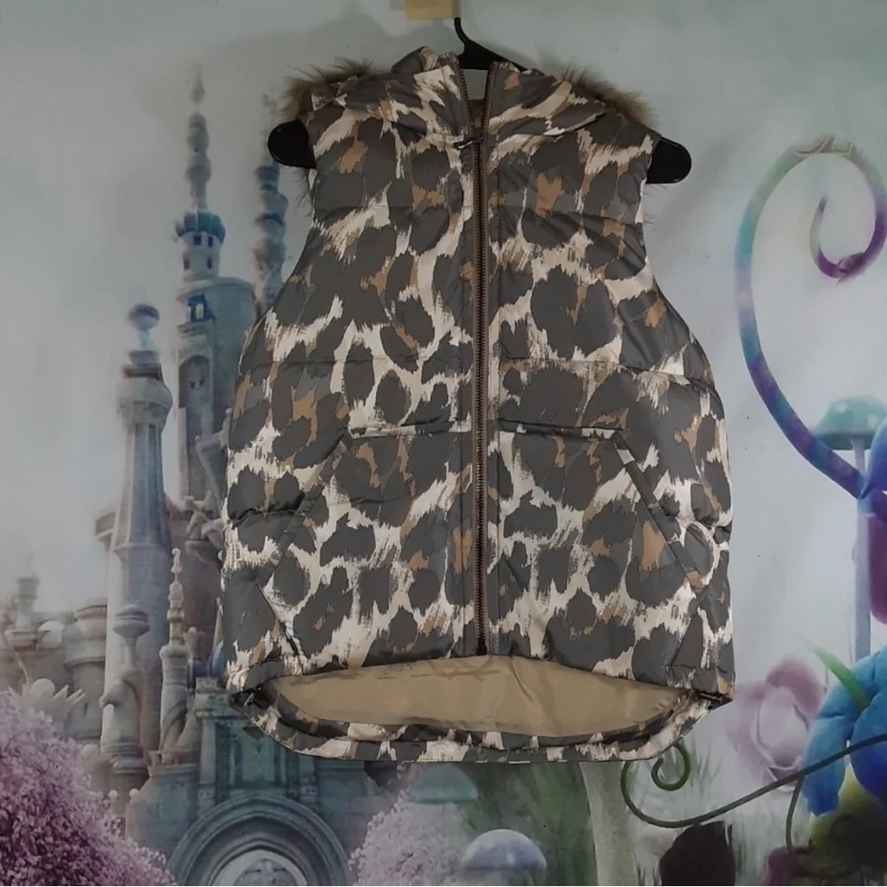COACH  Size S/P Amimal Print Puffer Vest